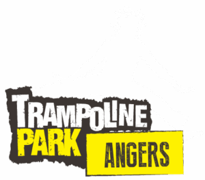 Trampoline Park Angers - logo blanc